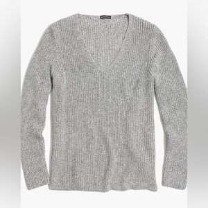 🖤J. Crew Mercantile Textured V-neck gray pullover sweater